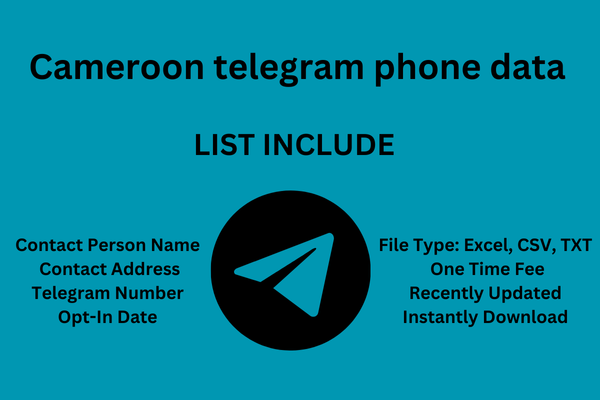 Cameroon telegram phone data