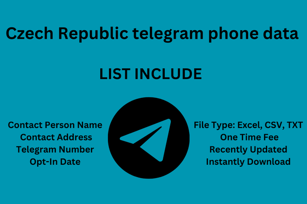 Czech Republic telegram phone data