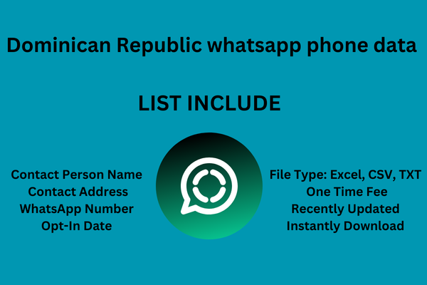 Dominican Republic whatsapp phone data