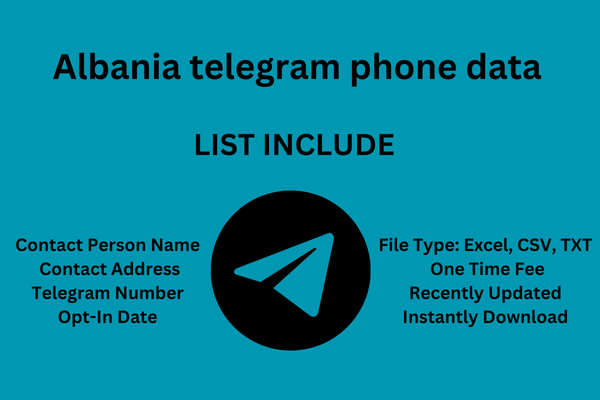 Albania telegram phone data