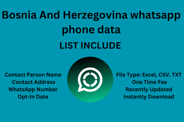 Bosnia And Herzegovina whatsapp phone data